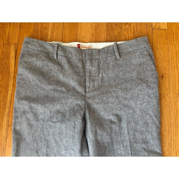 NWT Gap Womens Size 14 Straight Fit Favorite Trouser Gray Flannel Cotton - Picture 3 of 6